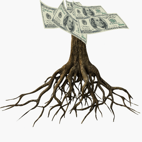 money bares the roots to everything